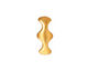 TierraCast Gold (plated) Hourglass 2-Hole Bar 8x19mm