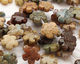 Autumn Agate Flower 15mm