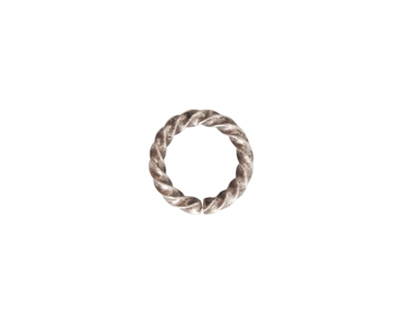 Nunn Design Antique Silver (plated) Large Rope Jump Ring 12mm