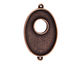 Nunn Design Antique Copper (plated) Grande Oval Bezel Toggle Link 47x28mm