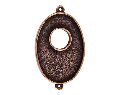 Nunn Design Antique Copper (plated) Grande Oval Bezel Toggle Link 47x28mm
