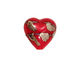 Grace Lampwork Regal Red Metallic Heart 19-20mm