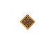 TierraCast Antique Gold (plated) Medium Celtic Diamond Bead 14mm