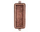 Nunn Design Antique Copper (plated) Traditional Rectangle Bezel Pendant Link 48x18mm