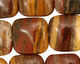 Golden Zebra Jasper Puff Square 20mm