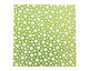 Lillypilly Lime Green Scattered Dots Anodized Aluminum Sheet 3"x3", 24 gauge