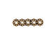 TierraCast Antique Gold (plated) 5-Hole 6mm Heishi Bar 6x25mm