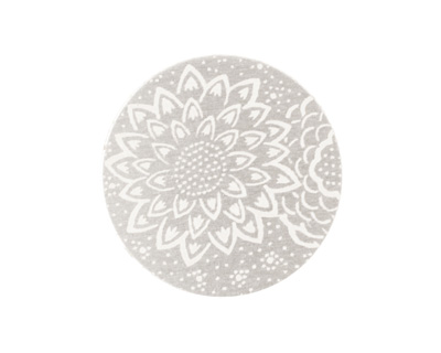 Lillypilly Silver Dahila Anodized Aluminum Disc 25mm, 22 gauge