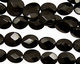 Black Onyx Faceted Flat Oval 10x8mm