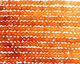 Carnelian (natural-orange) Faceted Rondelle 4mm