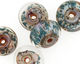 Sea Shore Glass Spring Rain Boro Lampwork Glass 10-12x17-20mm