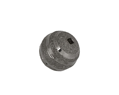 Gunmetal Striped Round 15mm