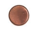 Nunn Design Antique Copper (plated) Crest Circle Tag 20.5mm