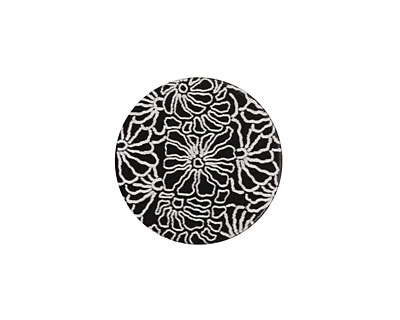 Lillypilly Black Weathered Daisy Anodized Aluminum Disc 19mm, 22 gauge