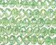 Peridot AB Crystal Faceted Rondelle 8mm