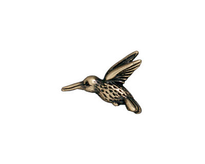 TierraCast Antique Brass (plated) Hummingbird Bead 11x18mm