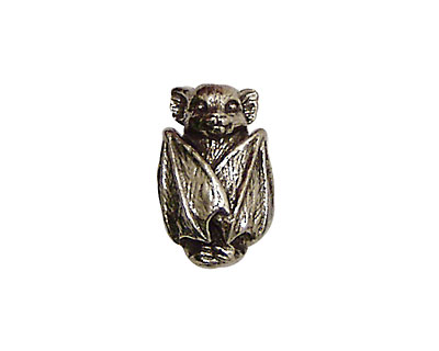 Green Girl Pewter Bat 17x10mm