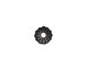 TierraCast Gunmetal Large Hole Joy Bead Cap 3x9mm