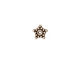 TierraCast Antique Silver (plated) Beaded Star 7mm