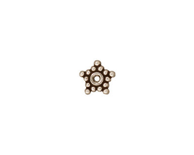 TierraCast Antique Silver (plated) Beaded Star 7mm