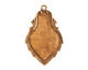 Nunn Design Antique Gold (plated) Ornate Flat Regiment Tag 23x36mm