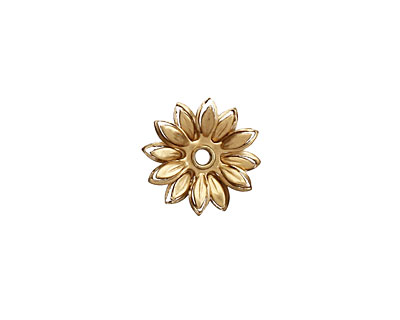Brass Layered Daisy 14mm