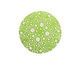 Lillypilly Lime Green Geometrics Anodized Aluminum Disc 25mm, 24 gauge
