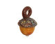 Grace Lampwork Copper River Acorn 17x28mm