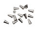 Memory Wire Silver (plated) Cone Endcap 6.4x4mm