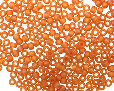 TOHO Transparent Rainbow Frosted Dark Topaz Round 8/0 Seed Bead