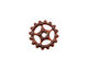 C-Koop Enameled Metal Wisteria Purple Small Sectioned Gear 16mm