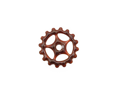 C-Koop Enameled Metal Wisteria Purple Small Sectioned Gear 16mm