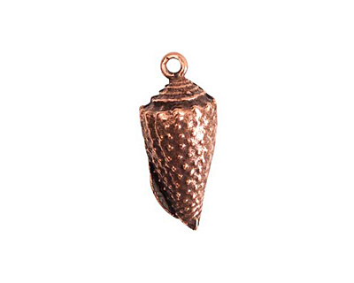 Nunn Design Antique Copper (plated) Conch Charm 10x24mm