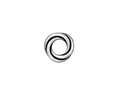 TierraCast Antique Silver (plated) Twisted Spacer 2x12mm