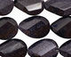 Blue Goldstone Faceted Flat Twisted Teardrop 18x13mm