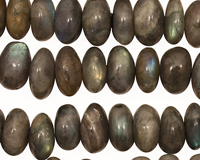 Labradorite Tumbled Rondelle 10-14mm