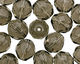 Czech Fire Polished Glass Black Diamond Round 12mm