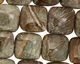 Green Snakeskin Puff Square 15mm