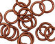 Bronze Anodized Aluminum Jump Ring 14mm, 14 gauge (9.6mm inside diameter)