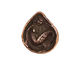 Green Girl Shibuichi Mermaid Clamshell Pendant 20x24mm
