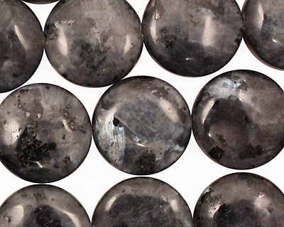 Blue Pearl Puff Coin 16mm