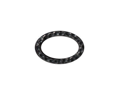TierraCast Gunmetal Hammertone Oval Ring 18x12mm