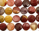 Mookaite Faceted Coin 10mm