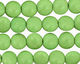 Apple Green Magnesite Puff Coin 10mm