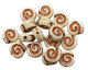 Czech Glass Bronzed Ivory Ammonite 8mm