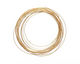 Soft Flex Silver Plated Gold Half Round Craft Wire 21 gauge, 4 yards