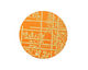 Lillypilly Orange Bamboo Anodized Aluminum Disc 25mm, 24 gauge
