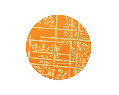 Lillypilly Orange Bamboo Anodized Aluminum Disc 25mm, 24 gauge