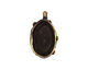 Green Girl Bronze Bell Flower Oval Bezel 15x24mm