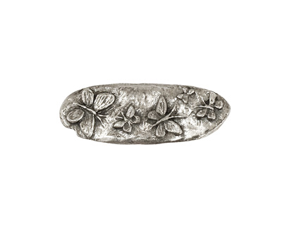 Green Girl Pewter Butterfly Button 10x28mm